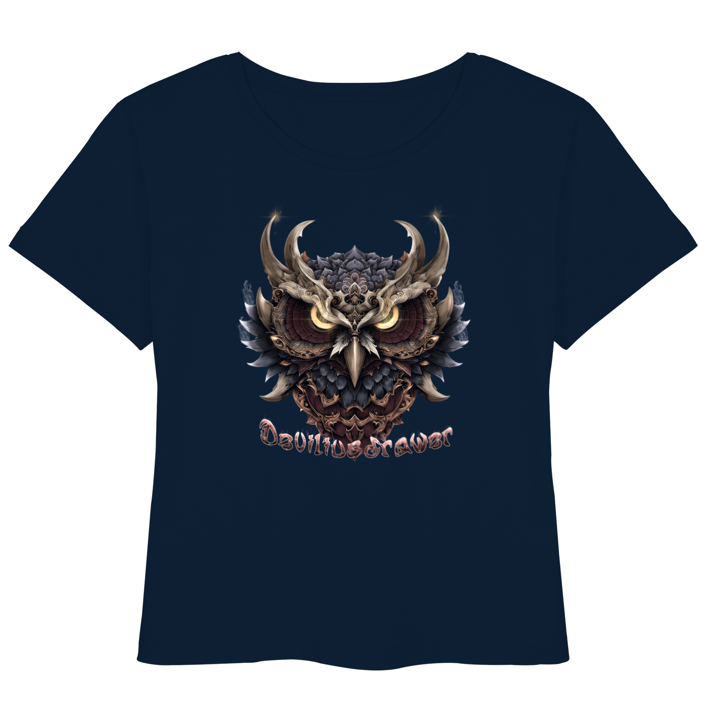 Deviliusdrawer Golden Owl - Womens Organic Lightweight T-Shirt