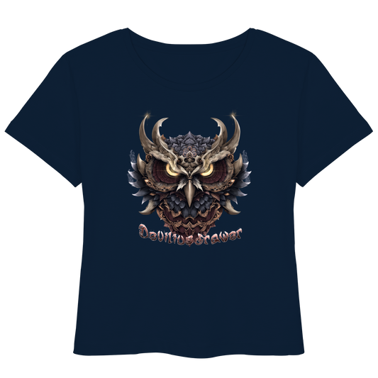 Deviliusdrawer Golden Owl - Womens Organic Lightweight T-Shirt