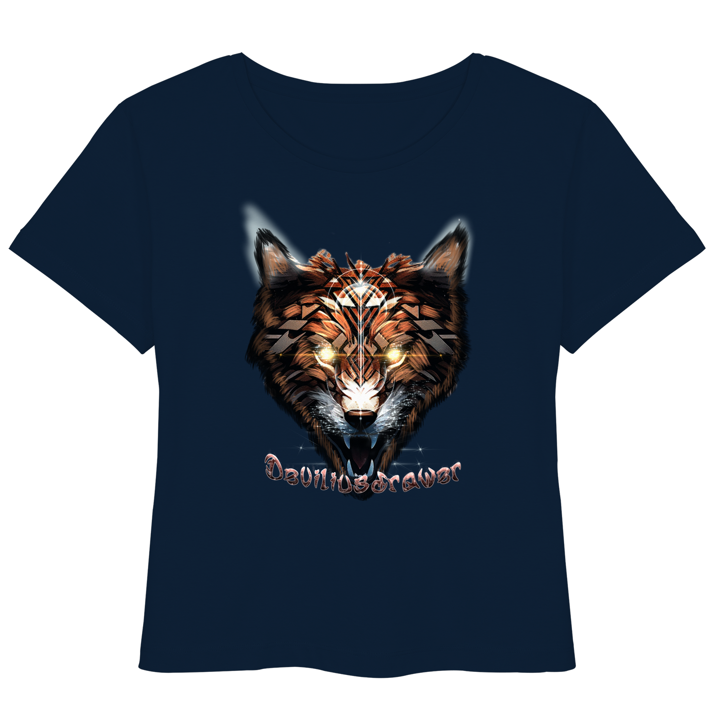 Deviliusdrawer Foxwolf - Womens Organic Lightweight T-Shirt