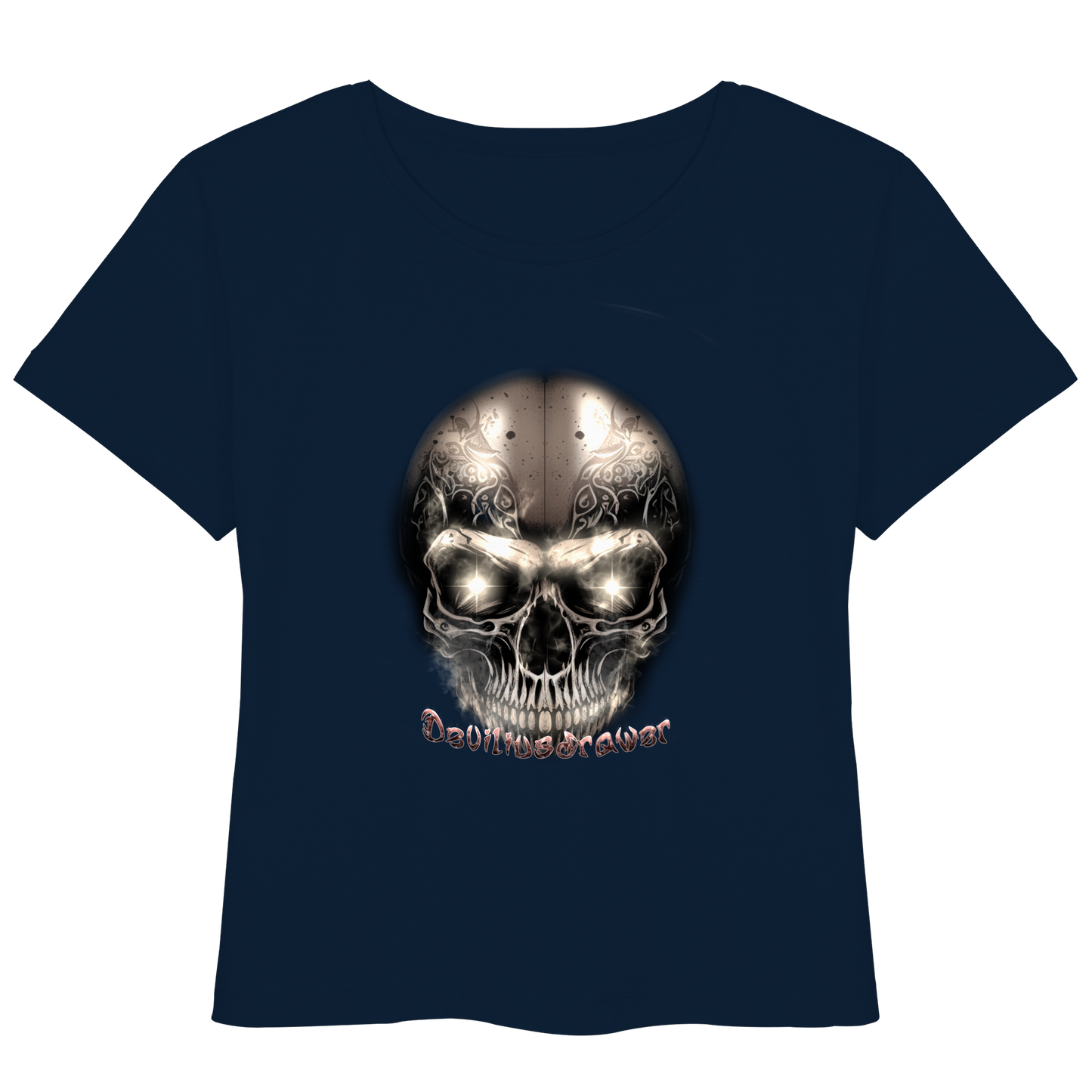 Deviliusdrawer Fire Skeleton Iron - Womens Organic Lightweight T-Shirt