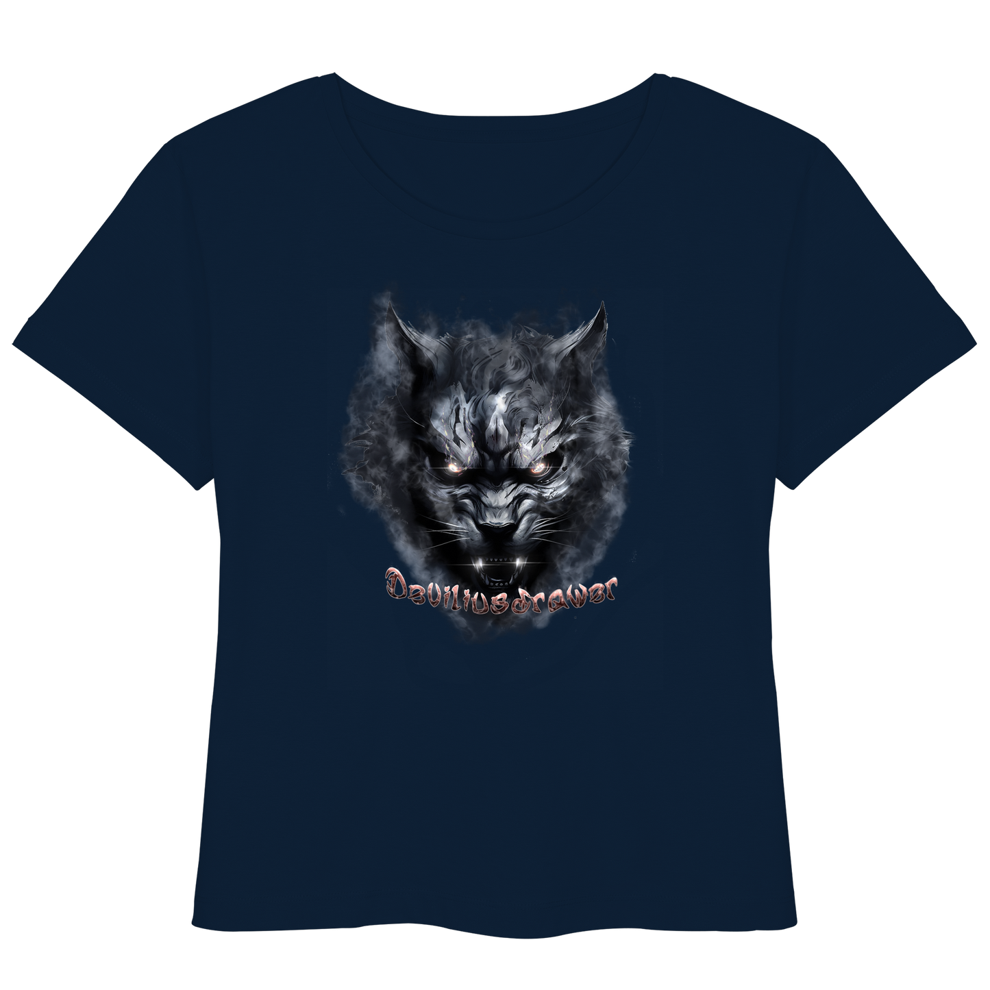 Deviliusdrawer Dark Beast Tiger  - Womens Organic Lightweight T-Shirt