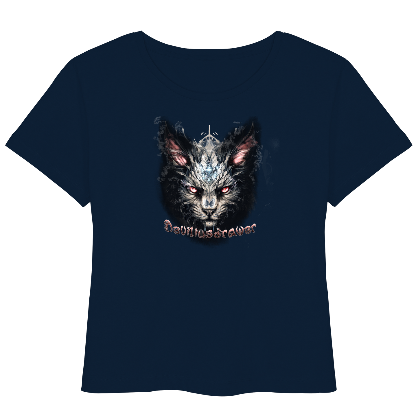 Deviliusdrawer Myshtical Redeyed Cat - Womens Organic Lightweight T-Shirt