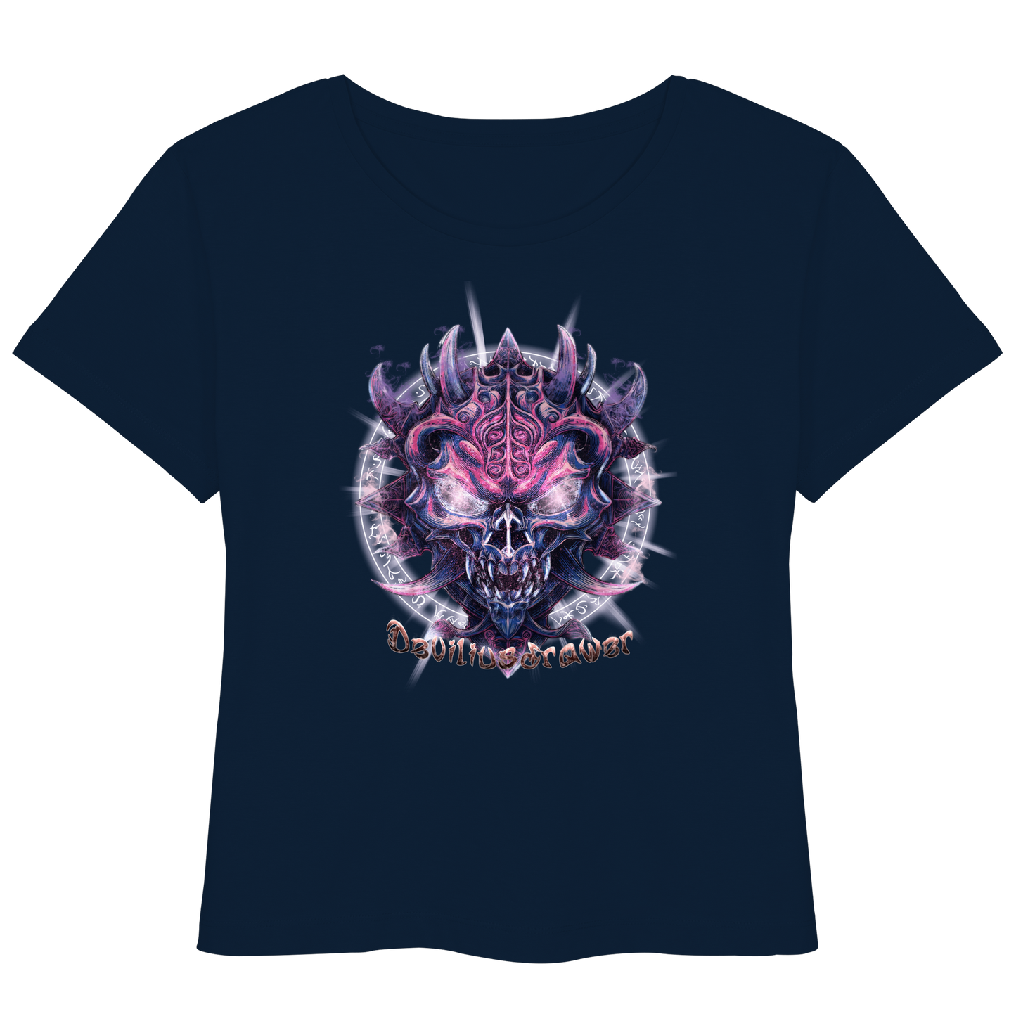 Deviliusdrawer Fire Demon - Womens Organic Lightweight T-Shirt