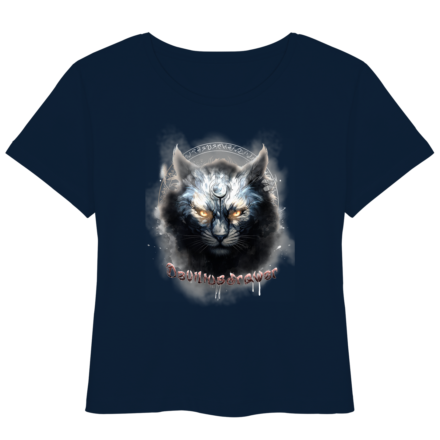 Deviliusdrawer Mysthic Cat - Womens Organic Lightweight T-Shirt