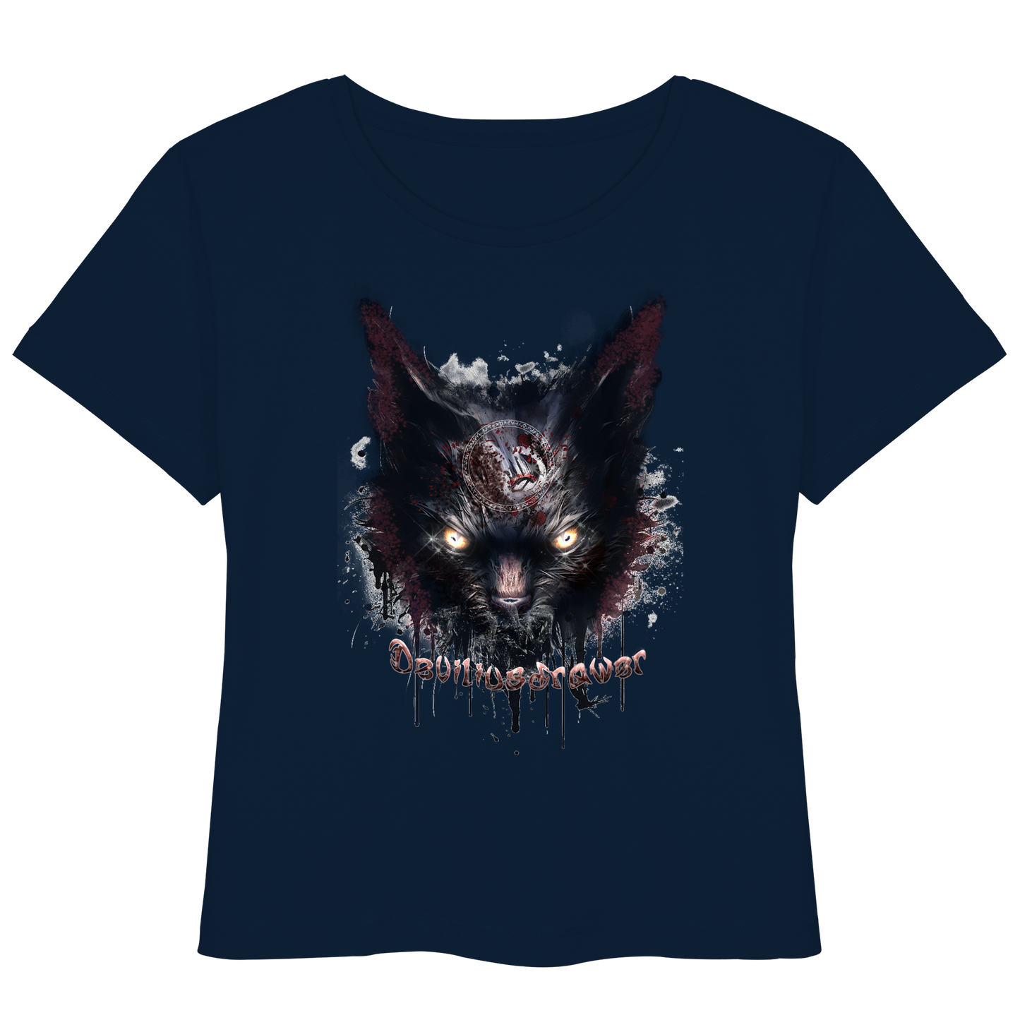 Deviliusdrawer Zombie Cat - Womens Organic Lightweight T-Shirt
