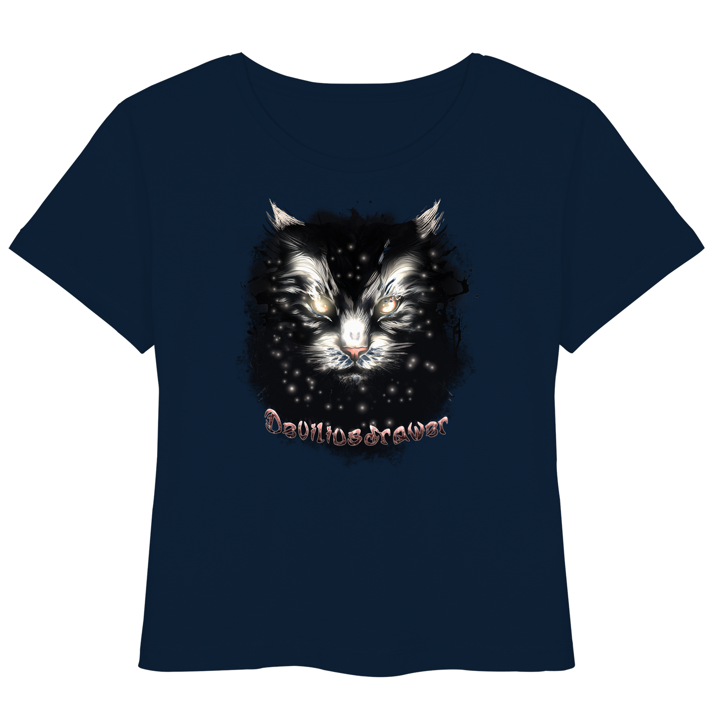 Deviliusdrawer Star Cat - Womens Organic Lightweight T-Shirt