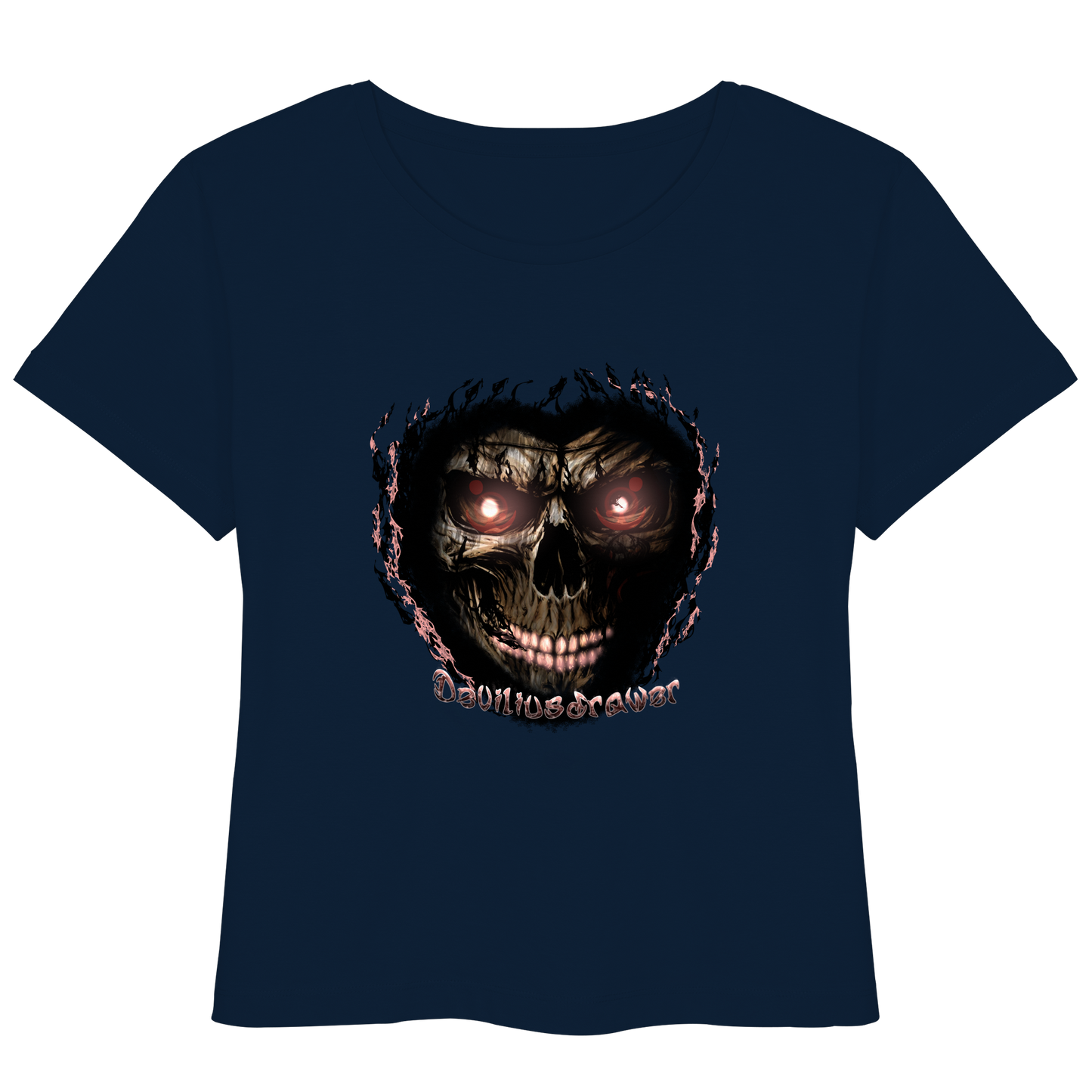 Deviliusdrawer Glow Skeleton - Womens Organic Lightweight T-Shirt