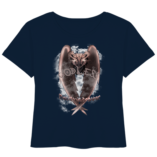 Deviliusdrawer Godless Owl - Womens Organic Lightweight T-Shirt