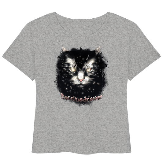 Deviliusdrawer Star Cat - Womens Organic Lightweight T-Shirt