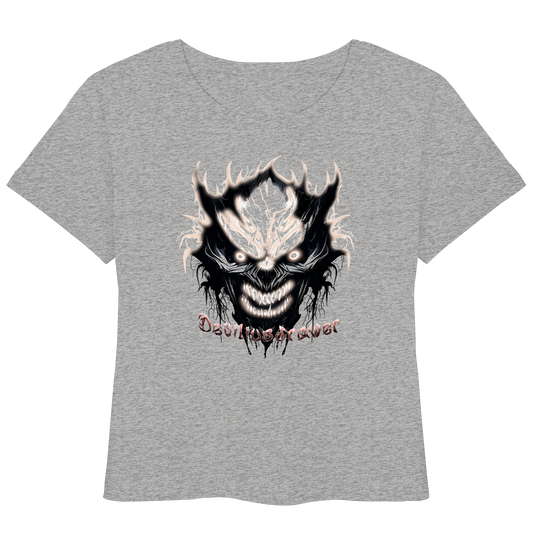 Deviliusdrawer Crazy Glow Devil - Womens Organic Lightweight T-Shirt