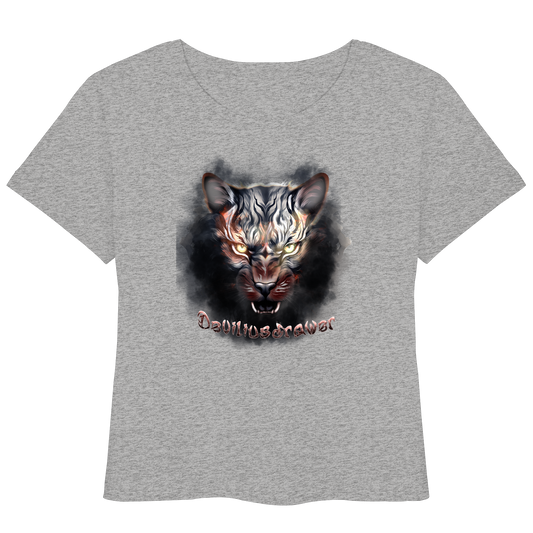 Deviliusdrawer Smoke Tiger - Womens Organic Lightweight T-Shirt