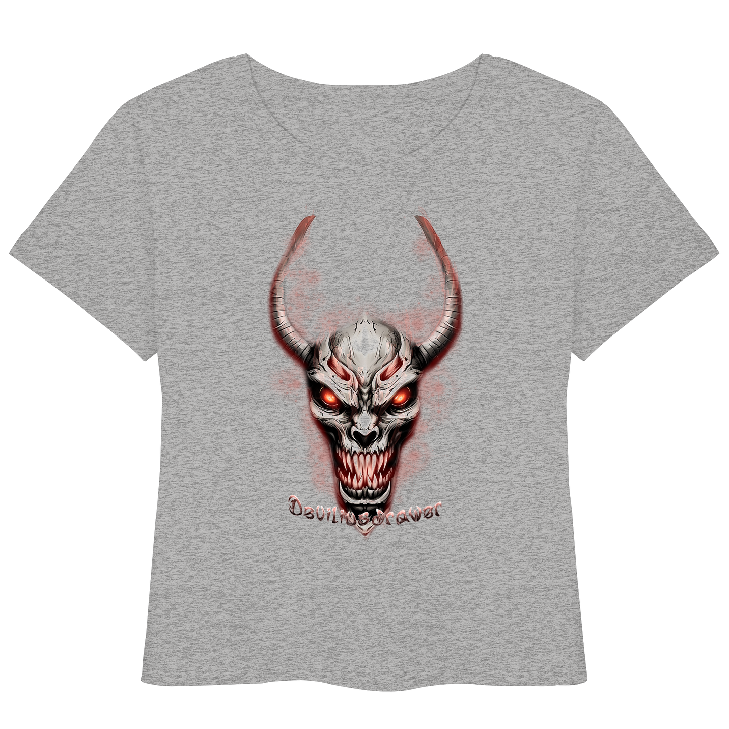 Deviliusdrawer Red Eyed Skeleton - Womens Organic Lightweight T-Shirt