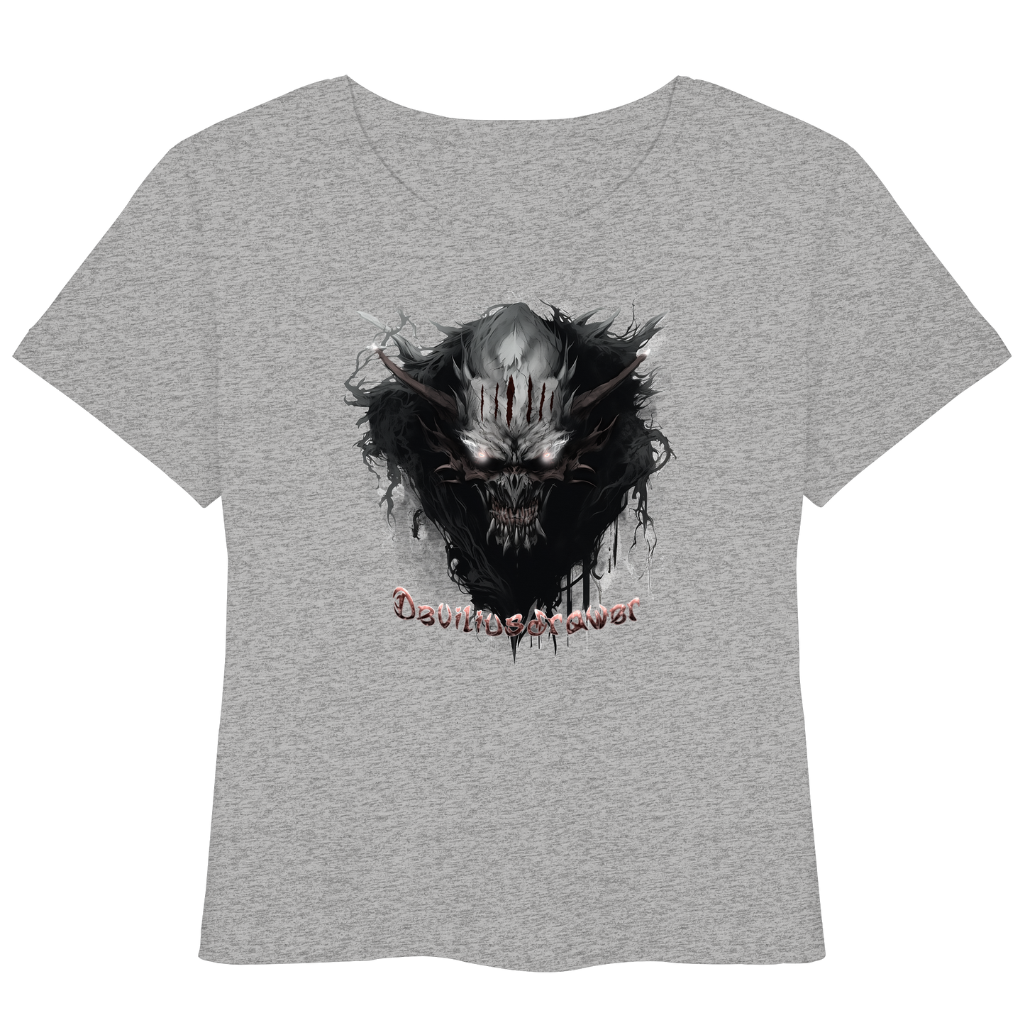 Deviliusdrawer Dark Smoke Demon - Womens Organic Lightweight T-Shirt