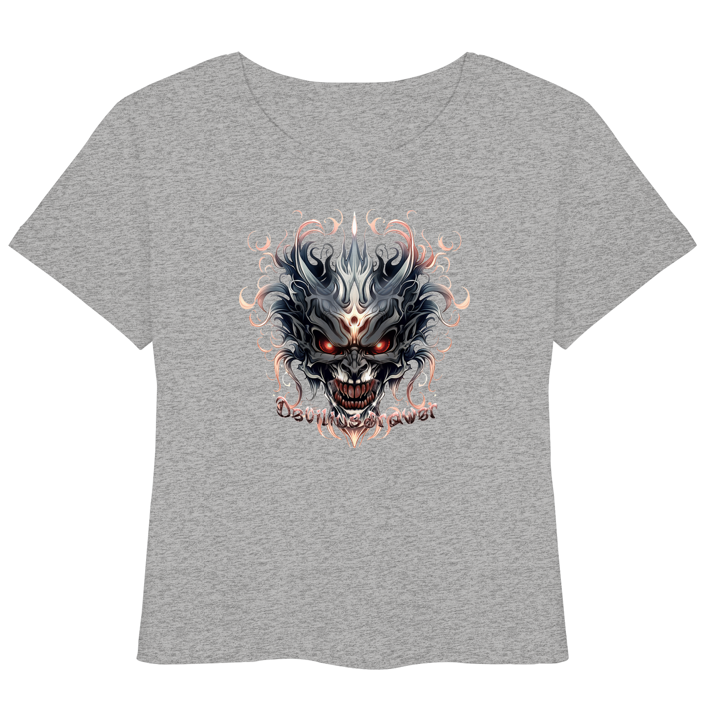 Deviliusdrawer Demon Mask - Womens Organic Lightweight T-Shirt