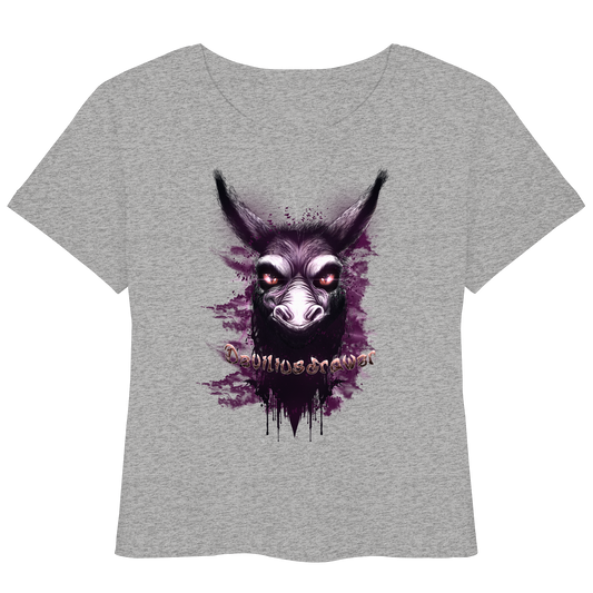 Deviliusdrawer Purple Donkey - Womens Organic Lightweight T-Shirt
