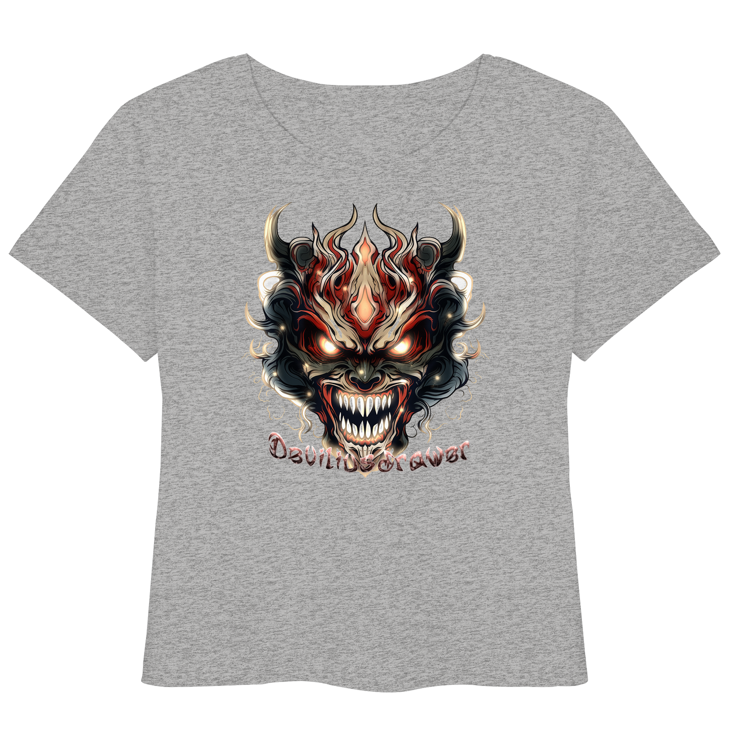 Deviliusdrawer Evil Vamp Mask - Womens Organic Lightweight T-Shirt