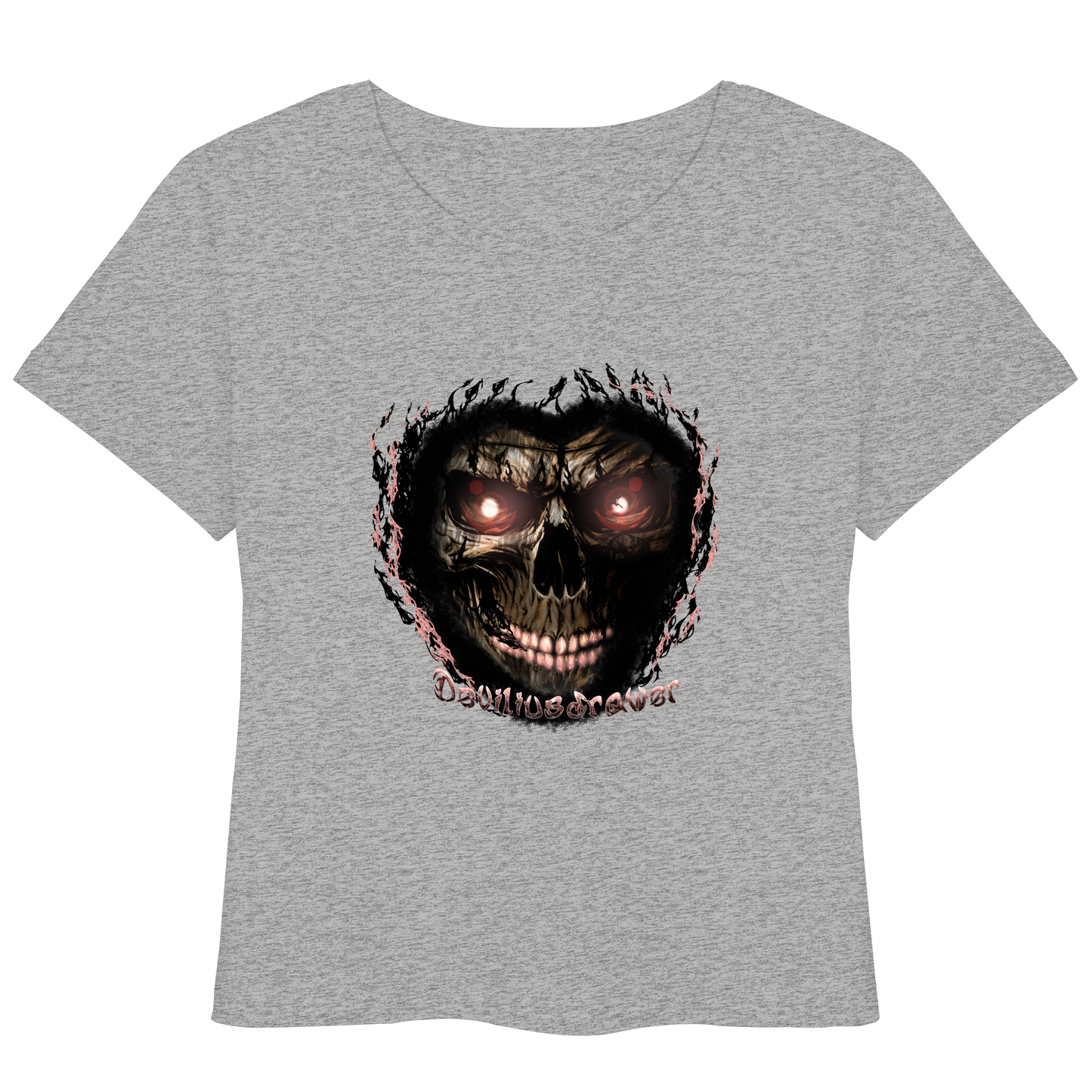 Deviliusdrawer Glow Skeleton - Womens Organic Lightweight T-Shirt