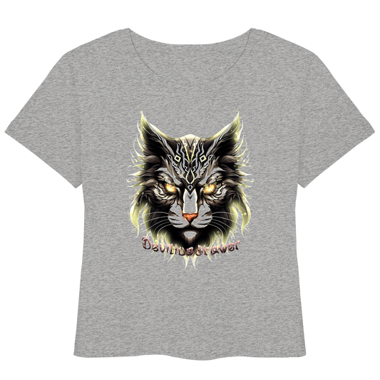 Deviliusdrawer Golden Cat - Womens Organic Lightweight T-Shirt
