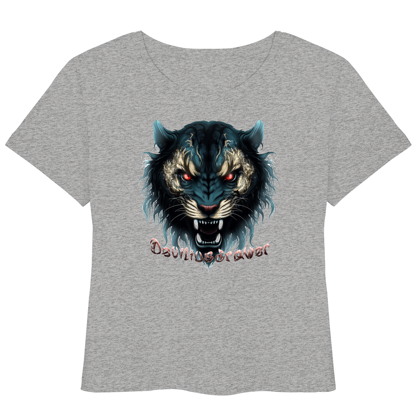 Deviliusdrawer Tigercat - Womens Organic Lightweight T-Shirt