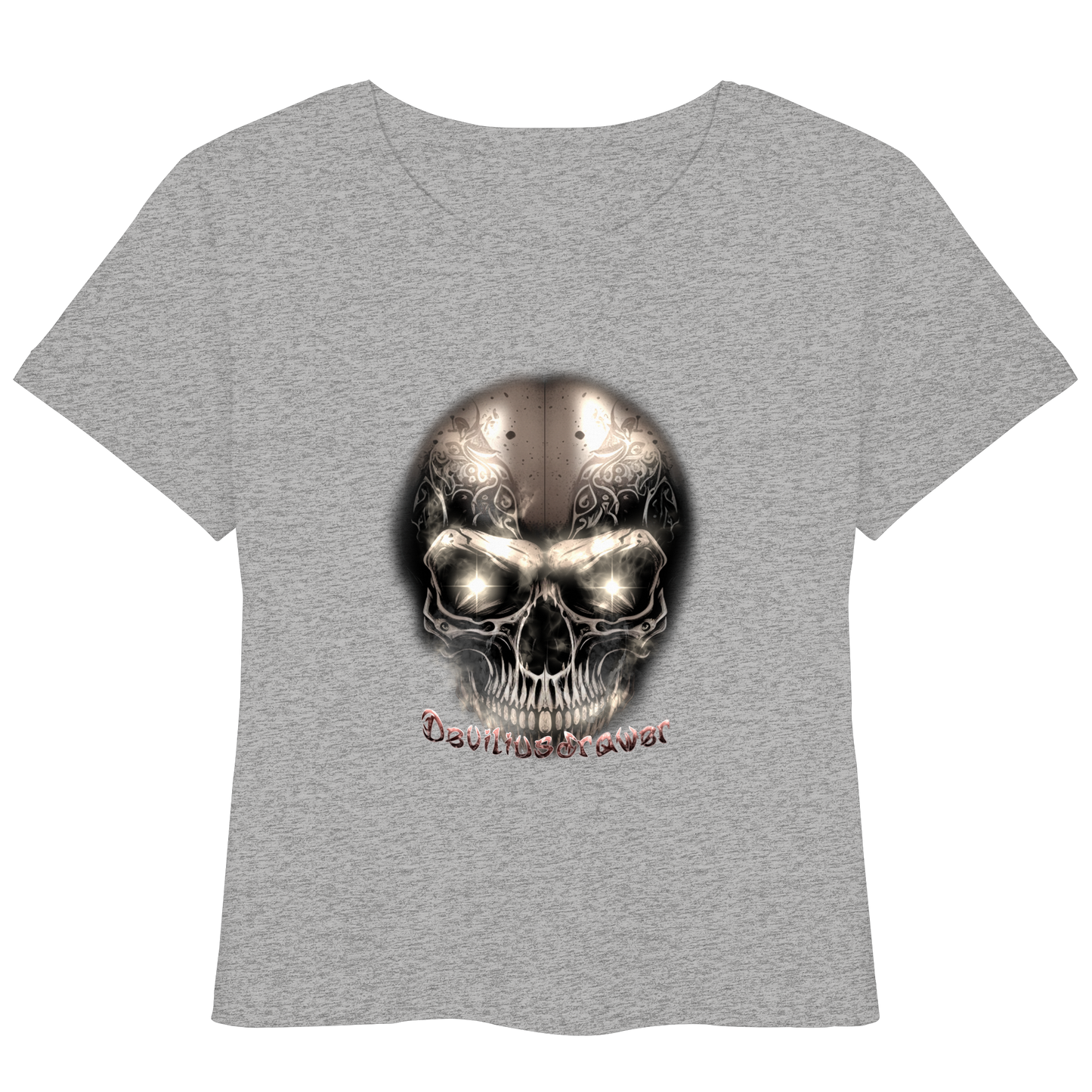 Deviliusdrawer Fire Skeleton Iron - Womens Organic Lightweight T-Shirt