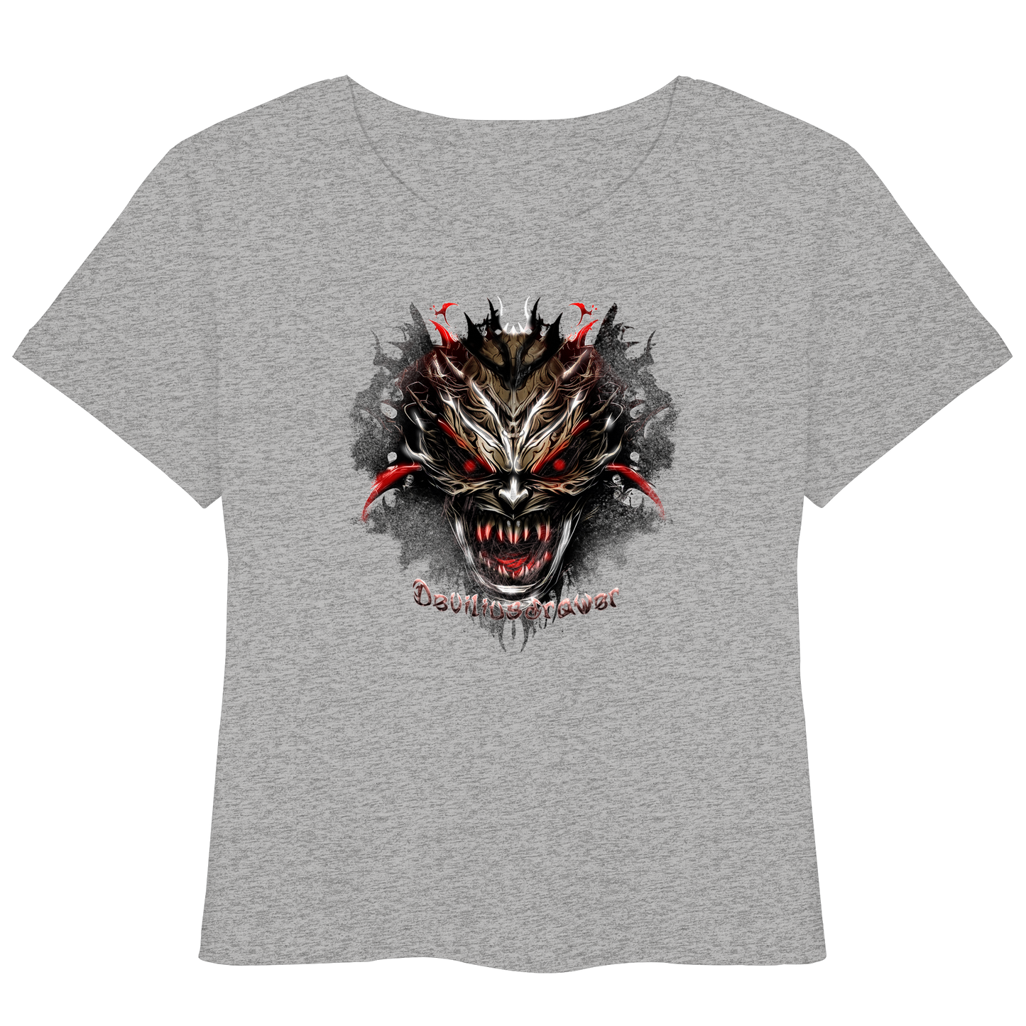 Deviliusdrawer Dark Redeyed Devil - Womens Organic Lightweight T-Shirt