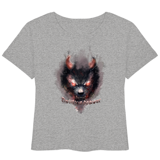 Deviliusdrawer Red Smoked Cat - Womens Organic Lightweight T-Shirt