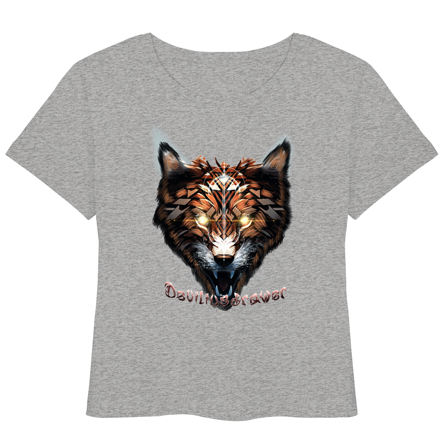 Deviliusdrawer Foxwolf - Womens Organic Lightweight T-Shirt