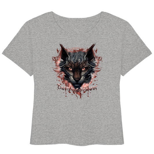 Deviliusdrawer Devil Cat - Womens Organic Lightweight T-Shirt