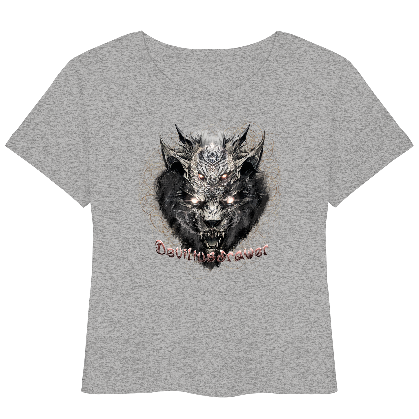 Deviliusdrawer Magical Beast Cat - Womens Organic Lightweight T-Shirt