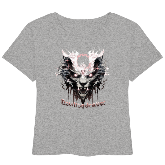 Deviliusdrawer Demonic Glow Cat - Womens Organic Lightweight T-Shirt