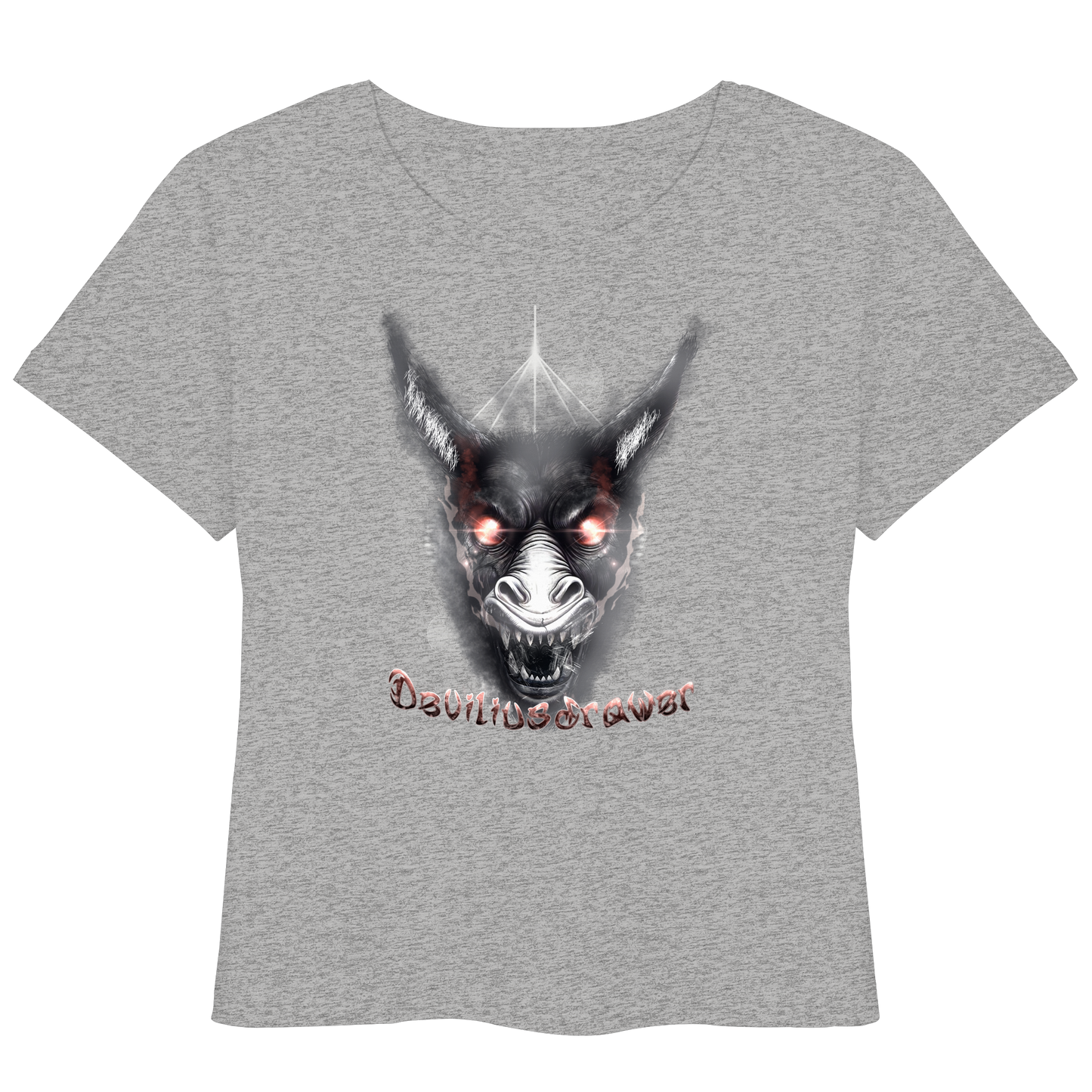 Deviliusdrawer Evil Donkey - Womens Organic Lightweight T-Shirt