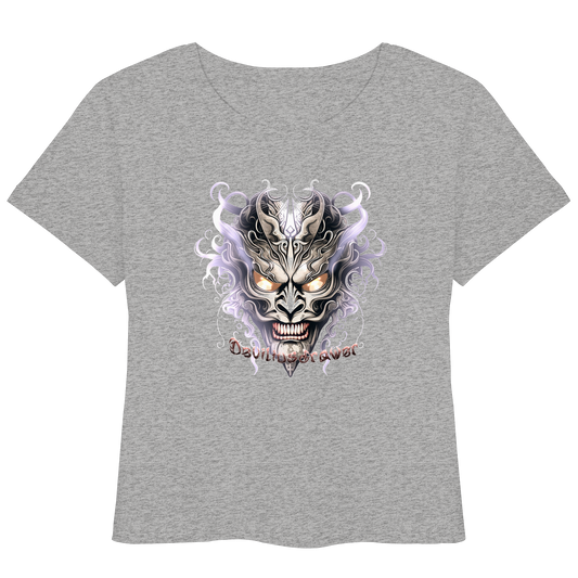 Deviliusdrawer Demon Mask Violet - Womens Organic Lightweight T-Shirt
