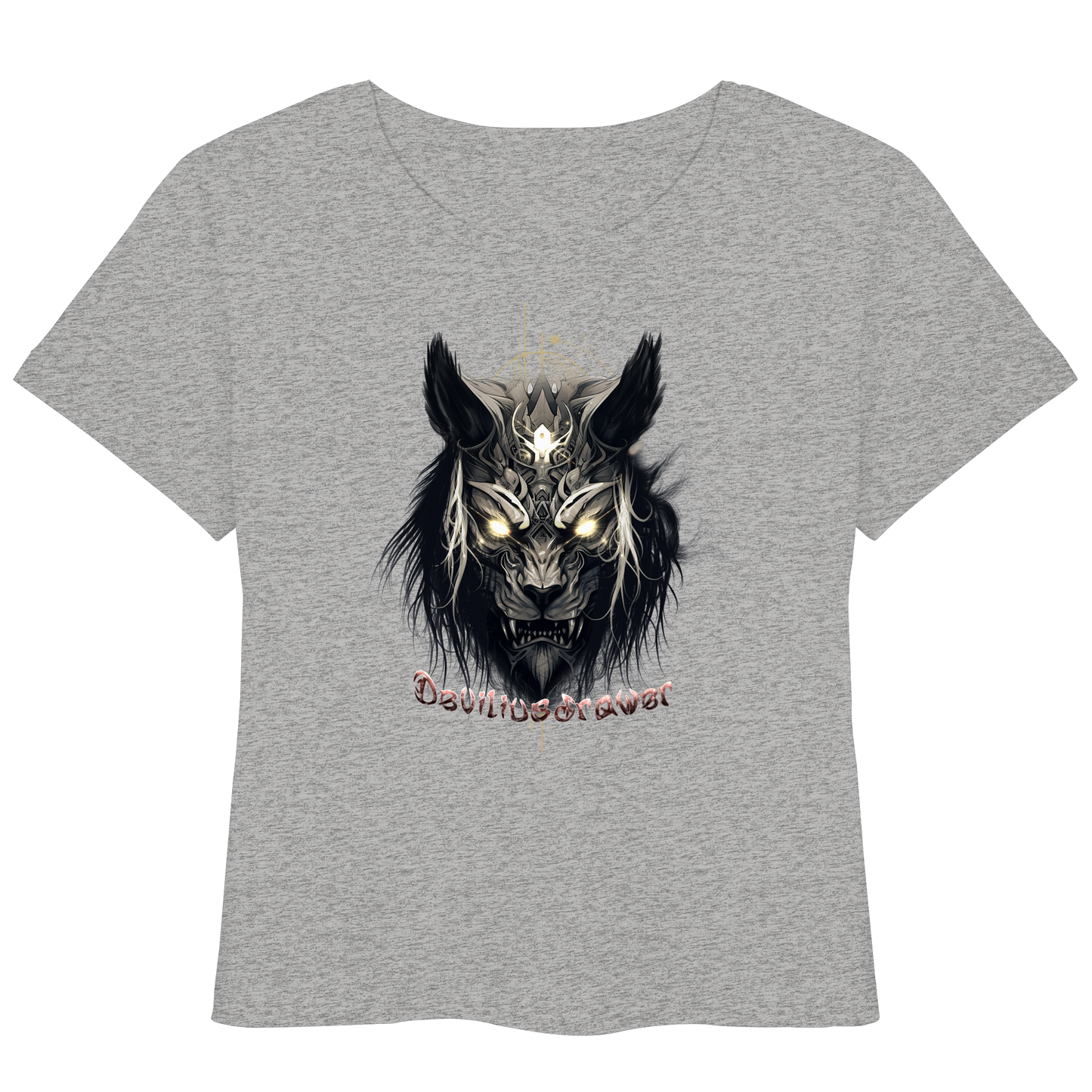Deviliusdrawer Wolftiger - Womens Organic Lightweight T-Shirt