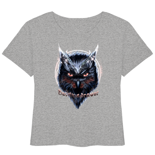 Deviliusdrawer Fire Owl - Womens Organic Lightweight T-Shirt