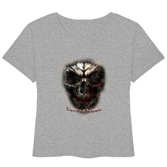 Deviliusdrawer Fire Skeleton - Womens Organic Lightweight T-Shirt