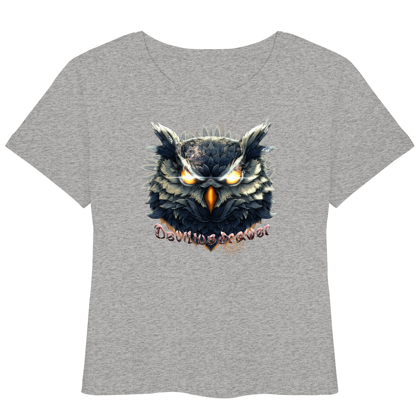 Deviliusdrawer Dark Fire Owl - Womens Organic Lightweight T-Shirt