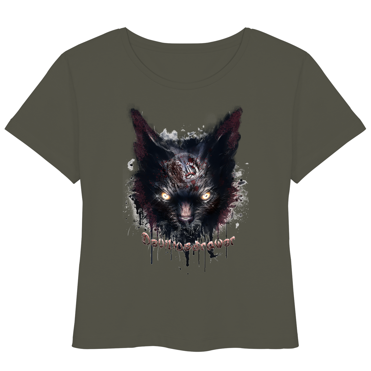 Deviliusdrawer Zombie Cat - Womens Organic Lightweight T-Shirt