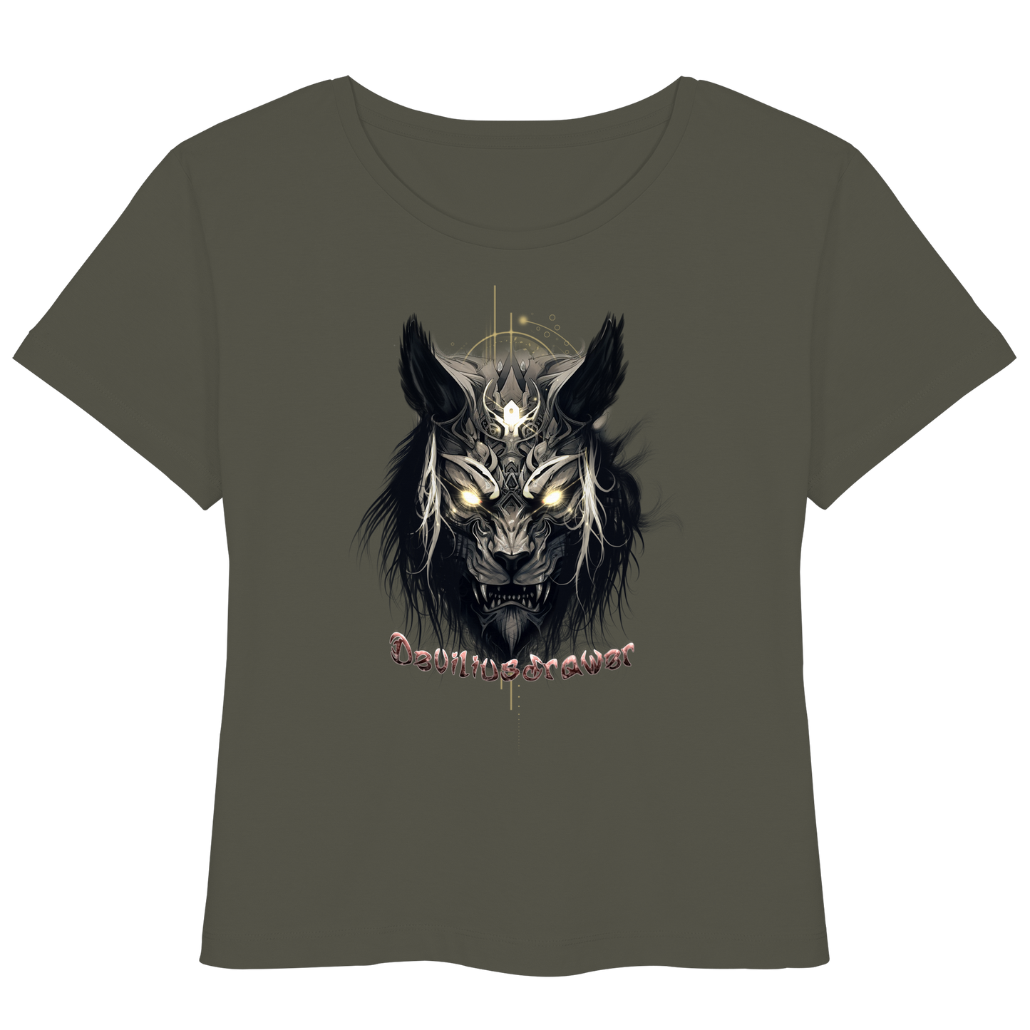 Deviliusdrawer Wolftiger - Womens Organic Lightweight T-Shirt