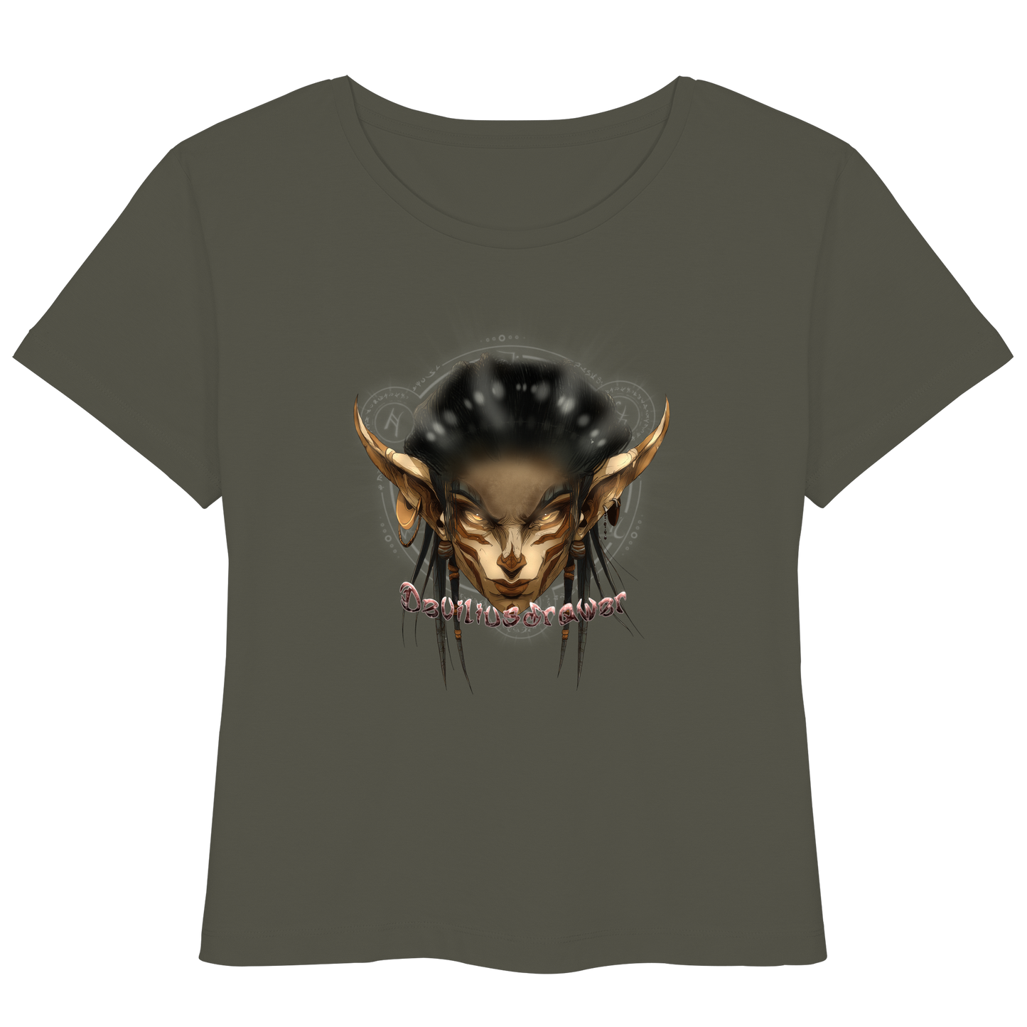 Deviliusdrawer Gold Magician Elf - Womens Organic Lightweight T-Shirt