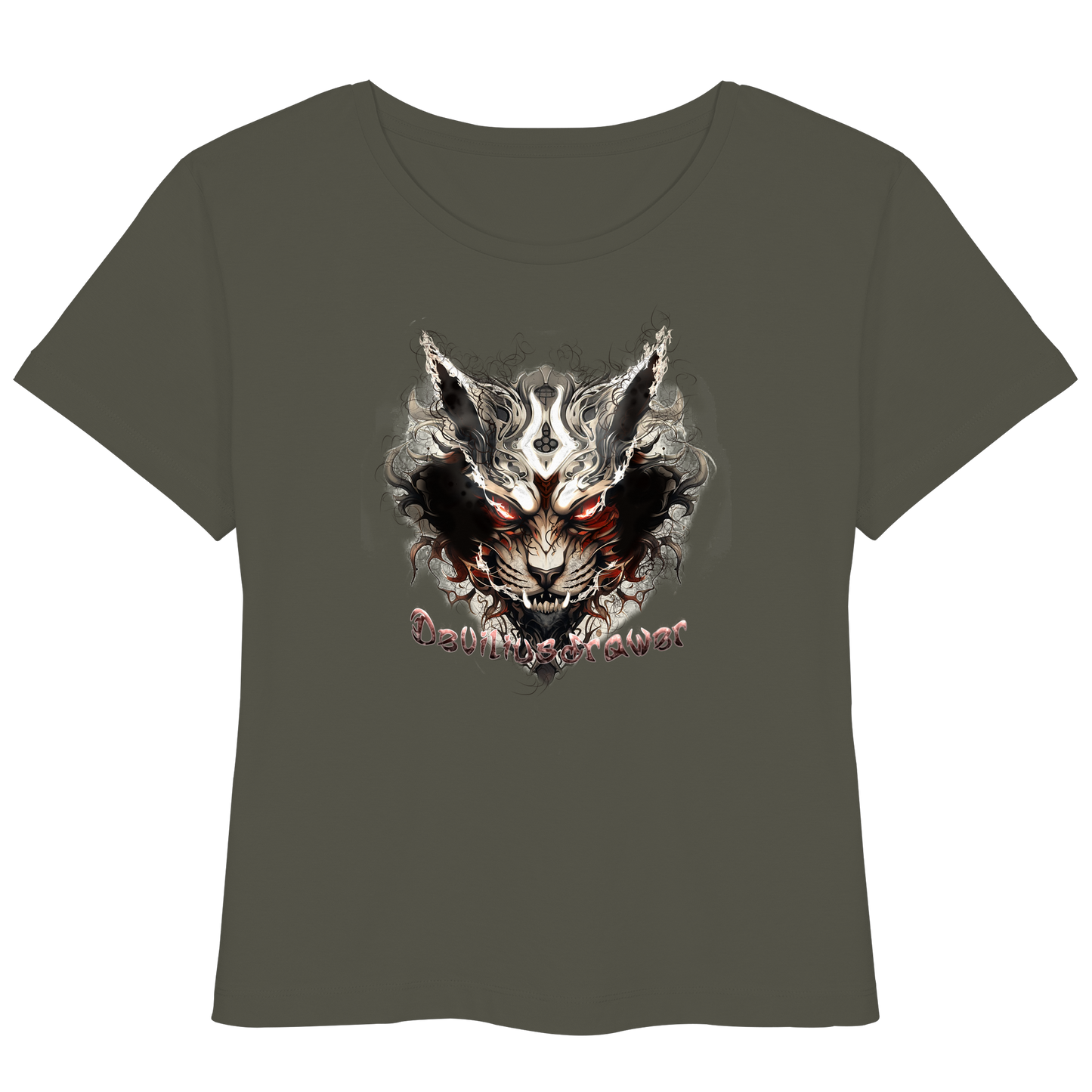 Deviliusdrawer Wild Hotcat  - Womens Organic Lightweight T-Shirt
