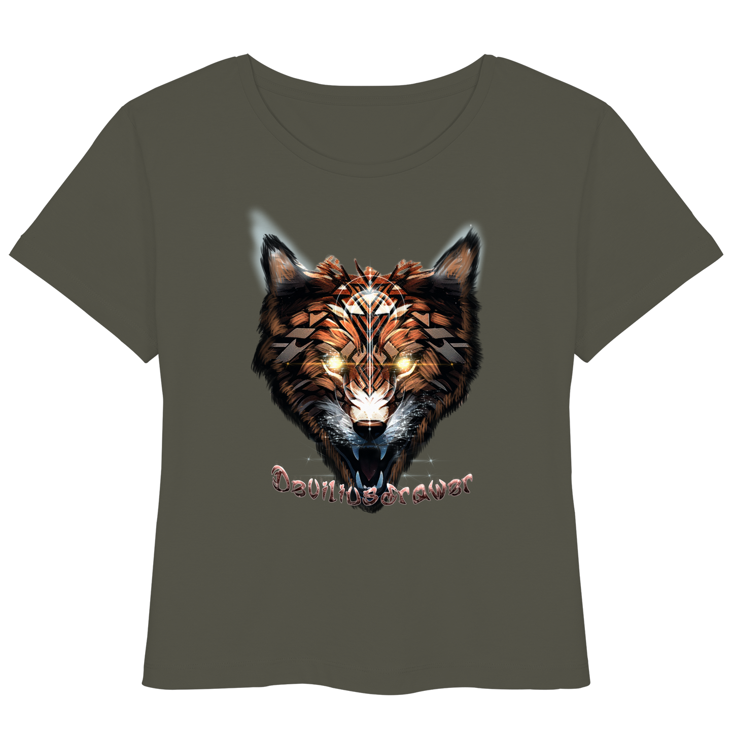 Deviliusdrawer Foxwolf - Womens Organic Lightweight T-Shirt