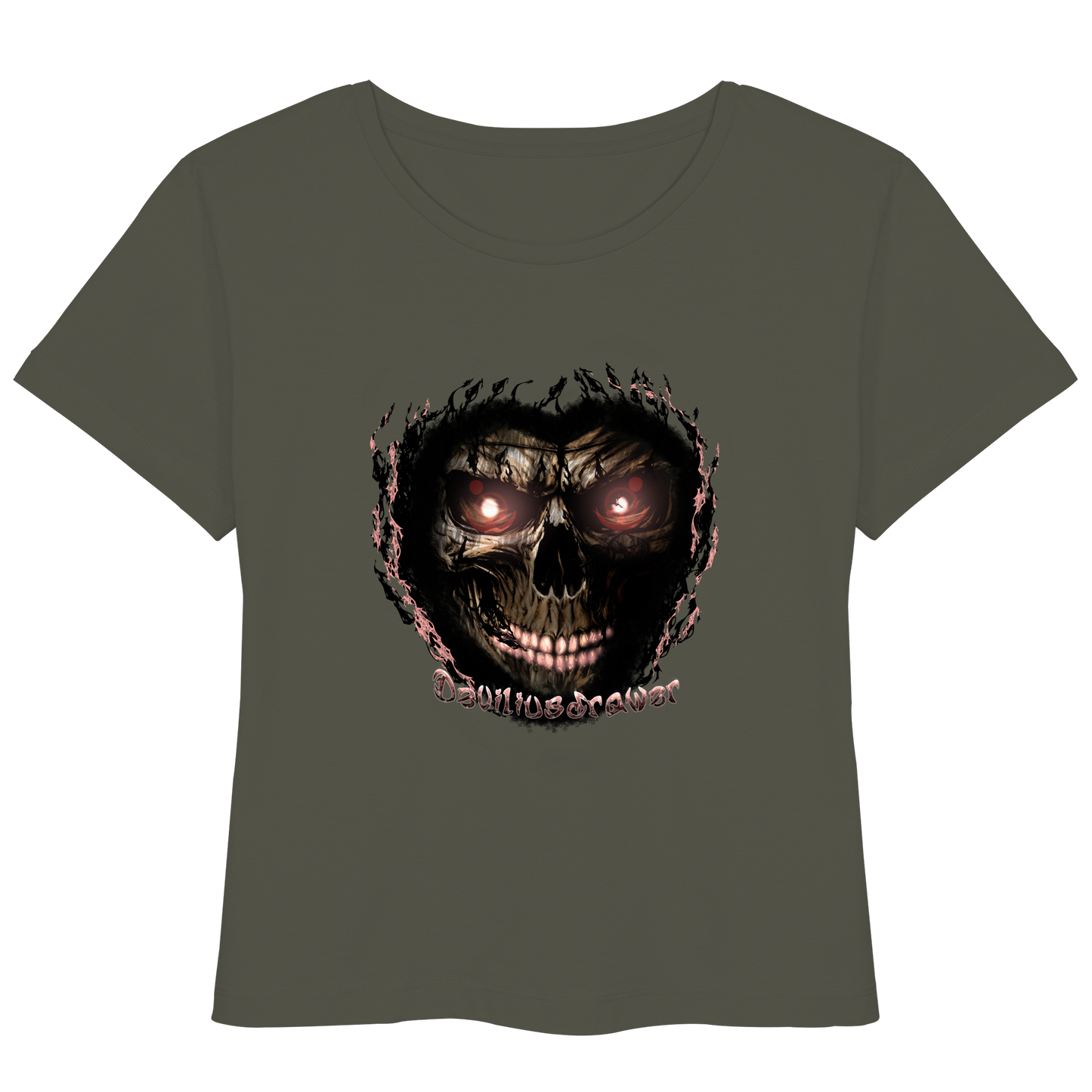 Deviliusdrawer Glow Skeleton - Womens Organic Lightweight T-Shirt