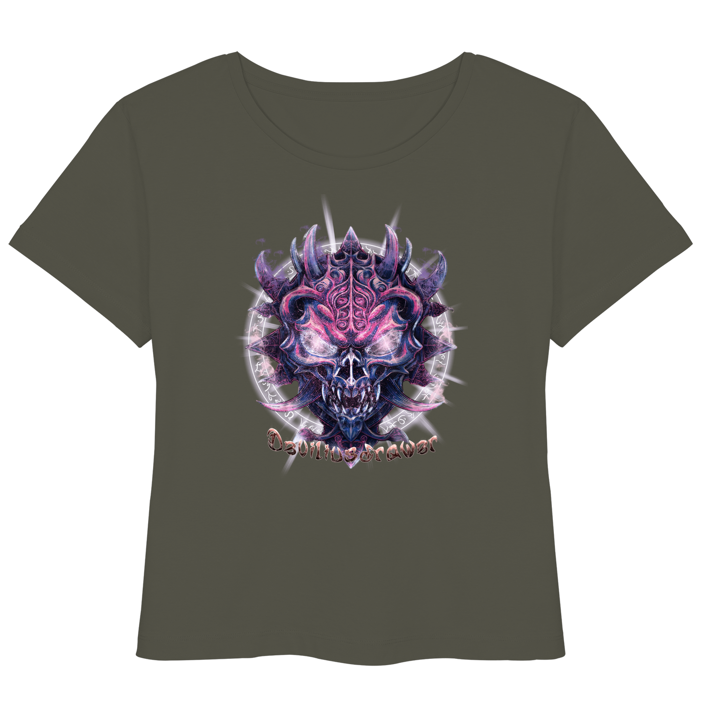 Deviliusdrawer Fire Demon - Womens Organic Lightweight T-Shirt