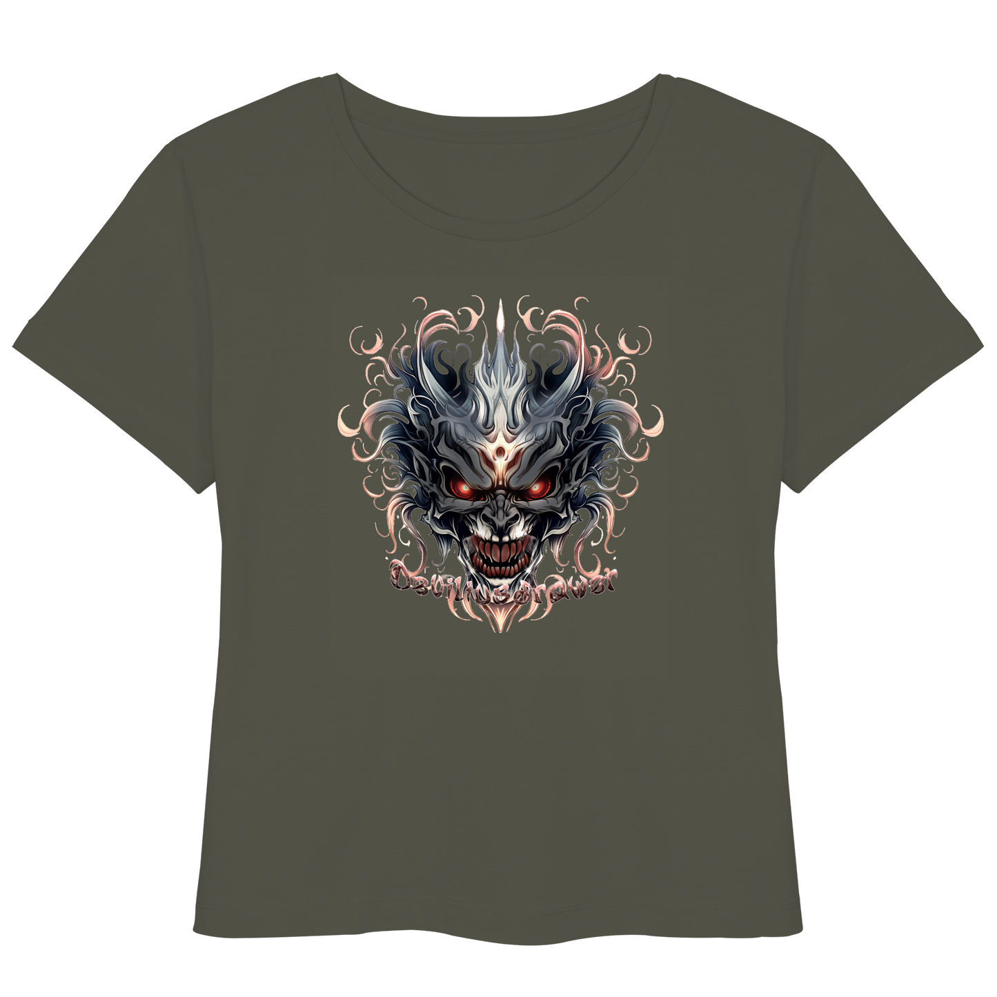 Deviliusdrawer Demon Mask - Womens Organic Lightweight T-Shirt