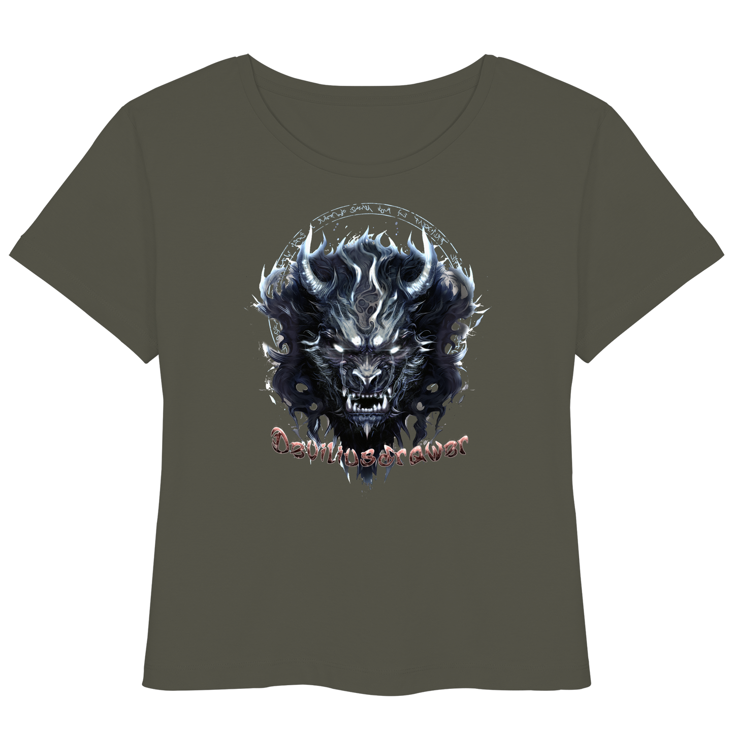 Deviliusdrawer Dark Wolf Mask - Womens Organic Lightweight T-Shirt
