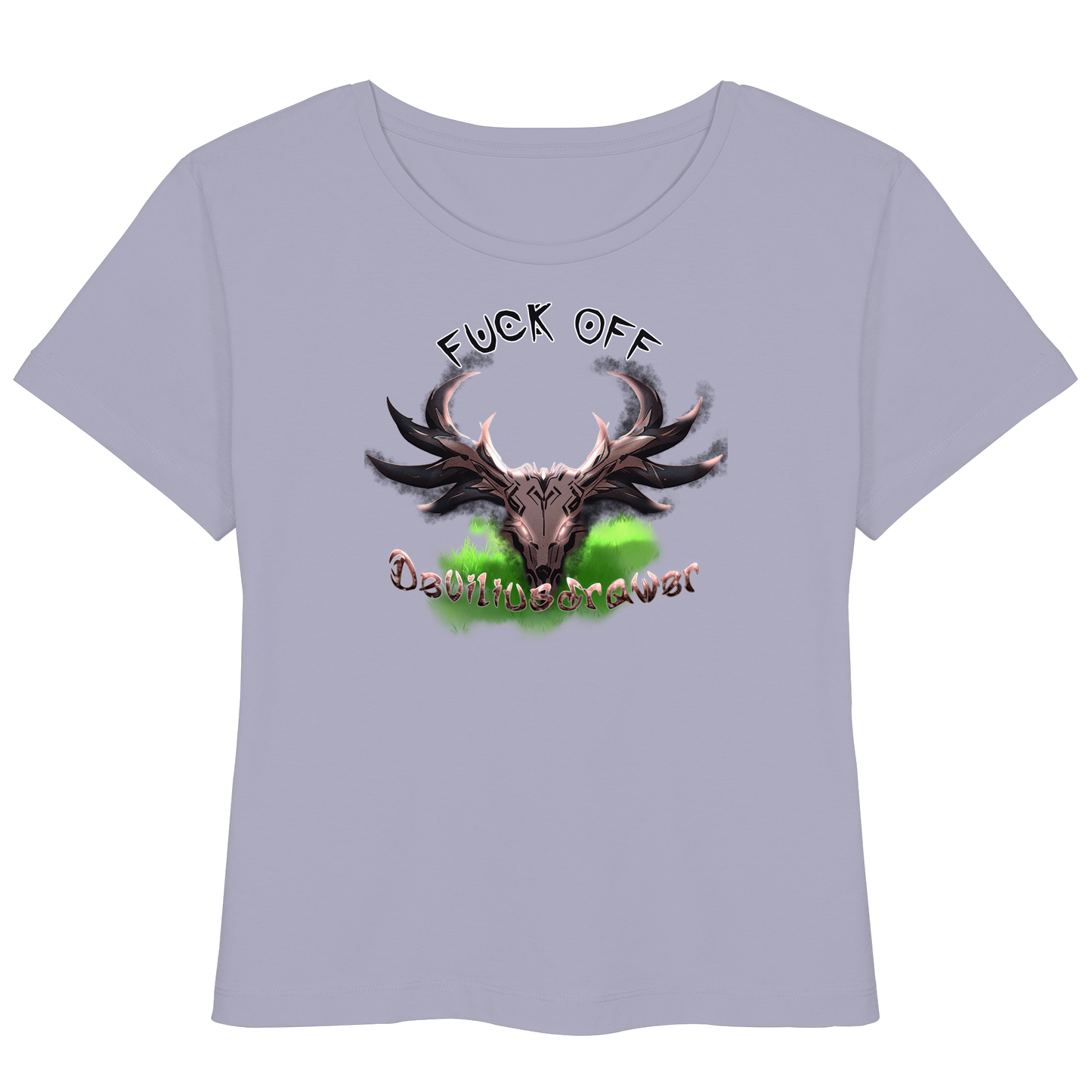 Deviliusdrawer Bad Deer - Womens Organic Lightweight T-Shirt