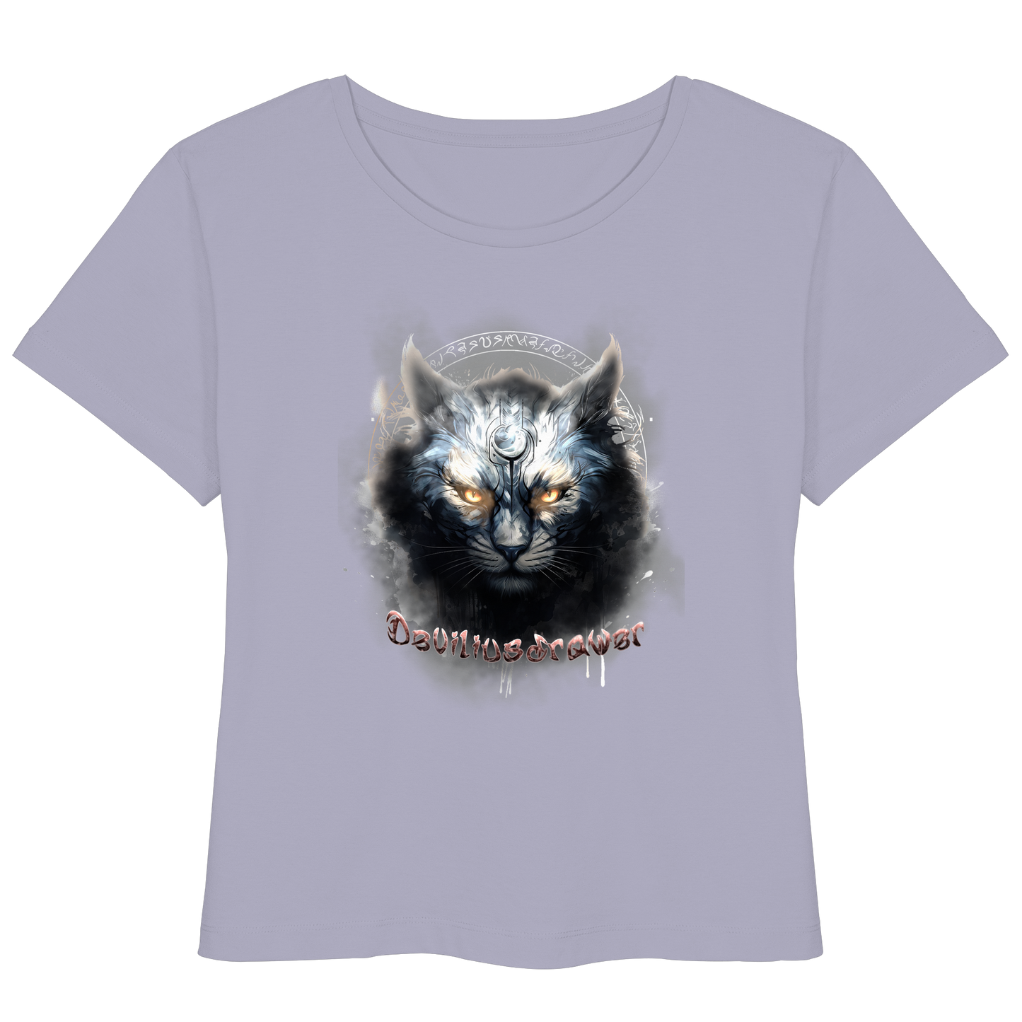 Deviliusdrawer Mysthic Cat - Womens Organic Lightweight T-Shirt