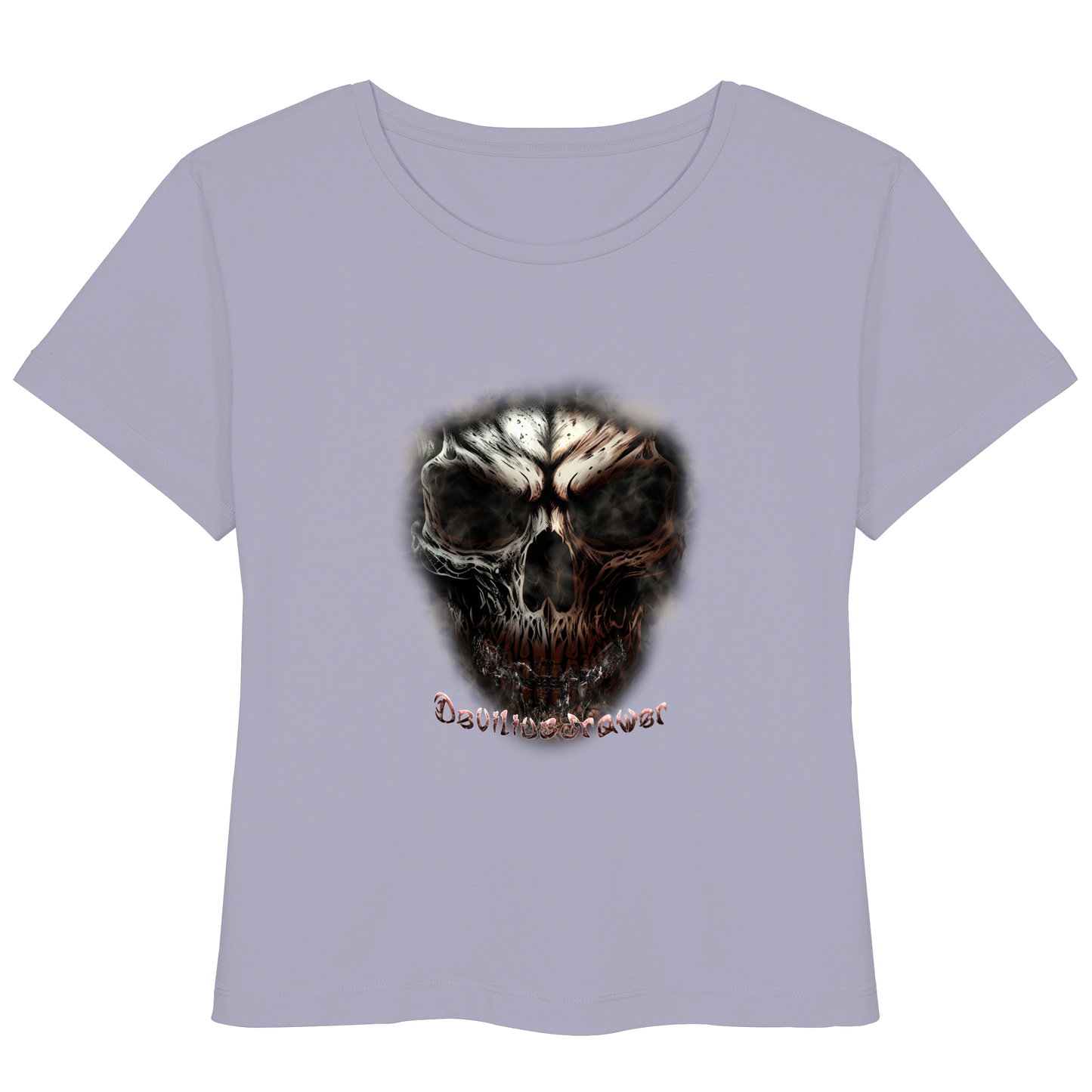 Deviliusdrawer Fire Skeleton - Womens Organic Lightweight T-Shirt