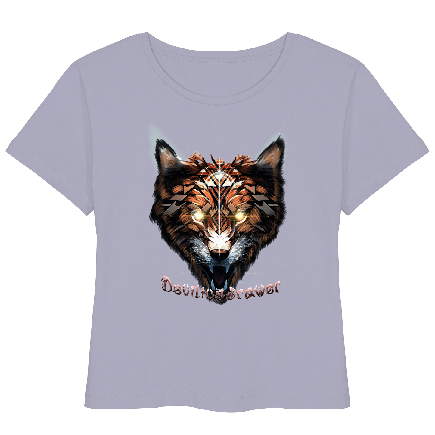 Deviliusdrawer Foxwolf - Womens Organic Lightweight T-Shirt