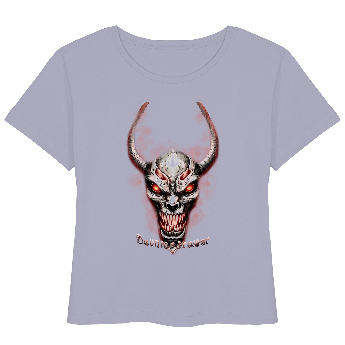 Deviliusdrawer Red Eyed Skeleton - Womens Organic Lightweight T-Shirt
